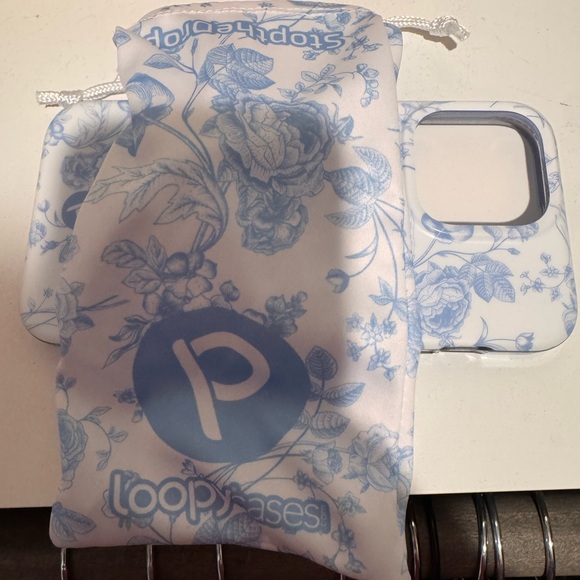 Patterned Blue and White loopy Phone Case- iPhone 15 pro max - Picture 3 of 3